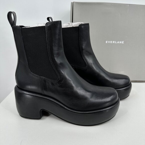 Everlane The Puffa Boot in Black size 10 Chelsea Ankle 3.25" Chunky Platform - Picture 5 of 10